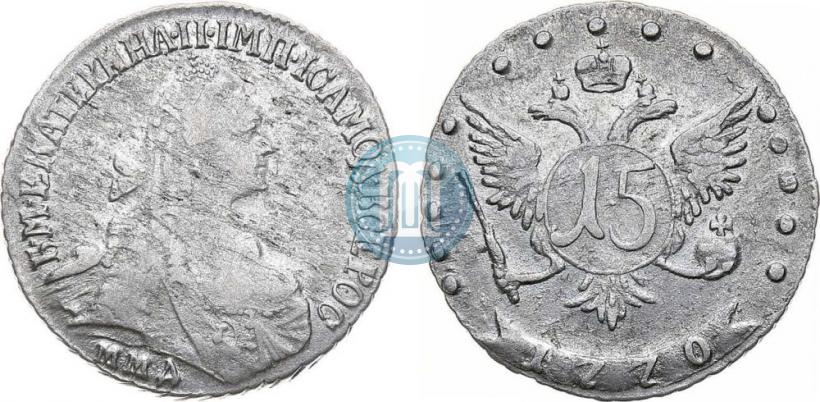 Picture 15 kopecks 1770 year ММД 