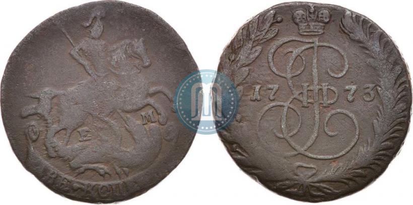 Фото 2 копейки 1773 года ЕМ 