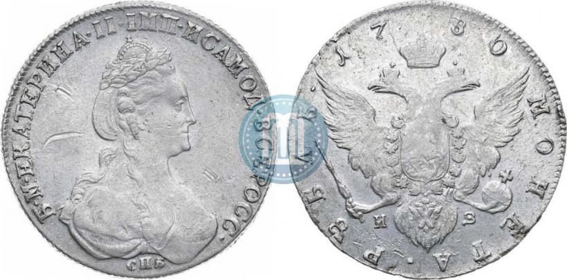 Picture 1 rouble 1780 year СПБ-ИЗ 