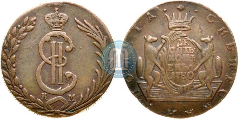 Picture 10 kopecks 1780 year КМ 