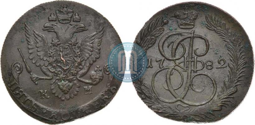 Picture 5 kopecks 1782 year КМ 