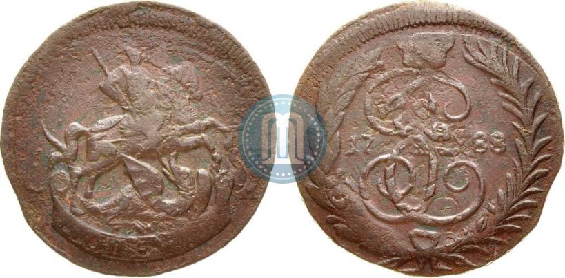 Picture 1 kopeck 1788 year ММ 