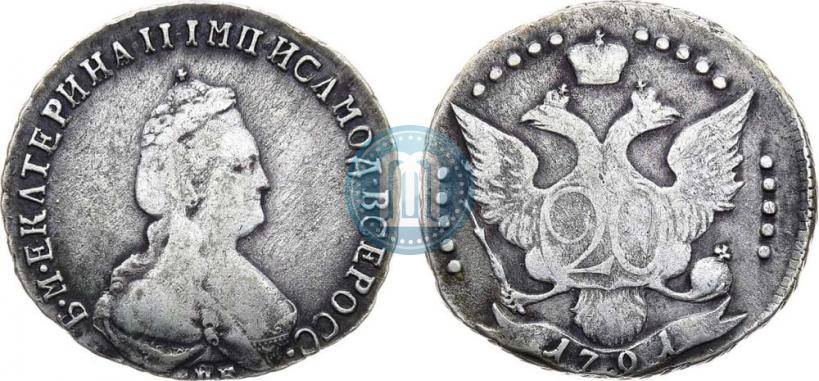 Picture 20 kopecks 1791 year СПБ 