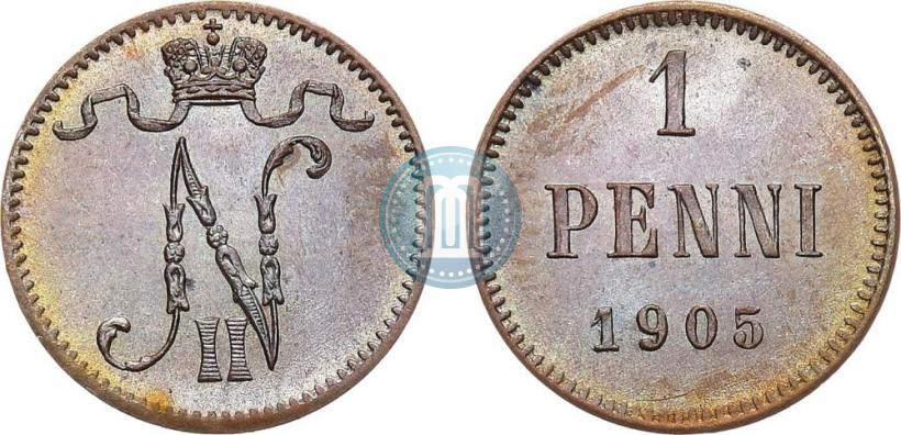 Picture 1 penni 1905 year  