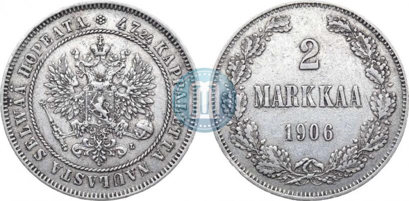 Picture 2 markkaa 1906 year L 