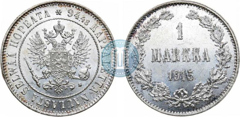 Picture 1 markka 1915 year S 