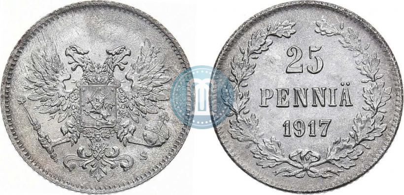 Фото 25 пенни 1917 года S 
