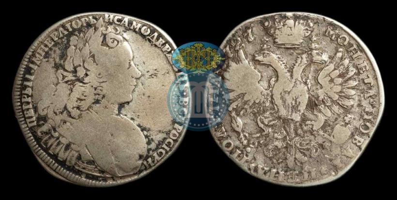 Picture Poltina 1727 year СПБ "Petersburg type"