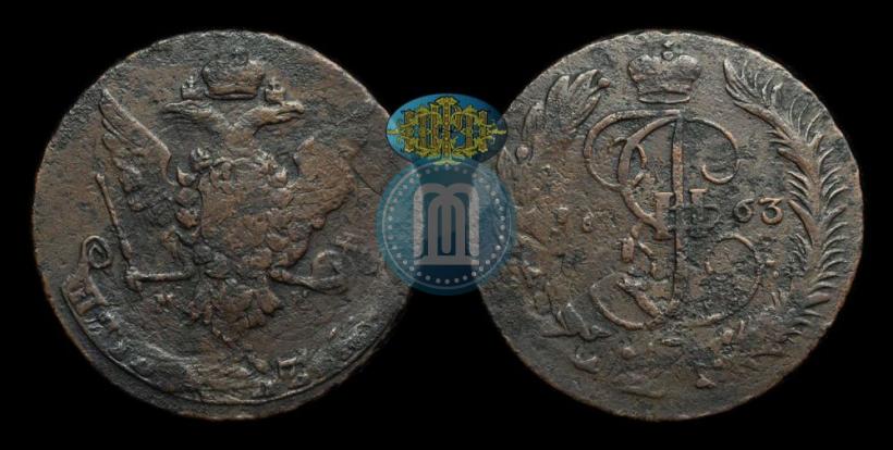Picture 5 kopecks 1763 year ММ 