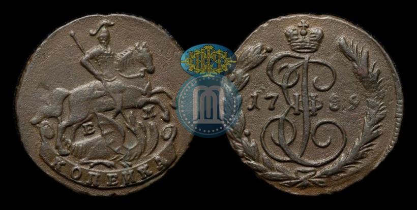 Фото 1 копейка 1789 года ЕМ 