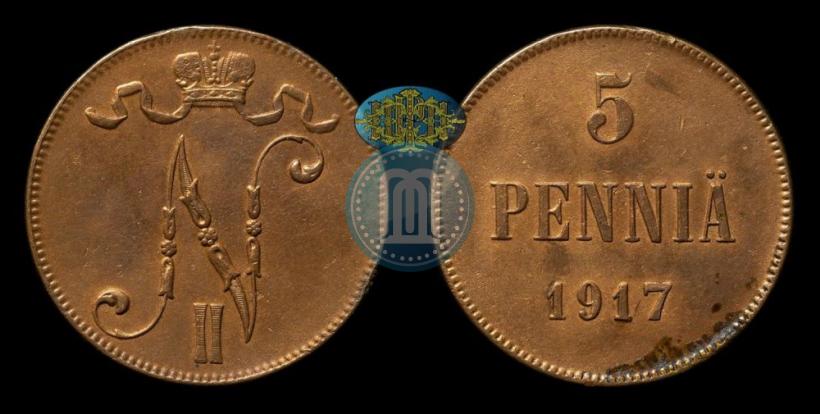 Фото 5 пенни 1917 года  