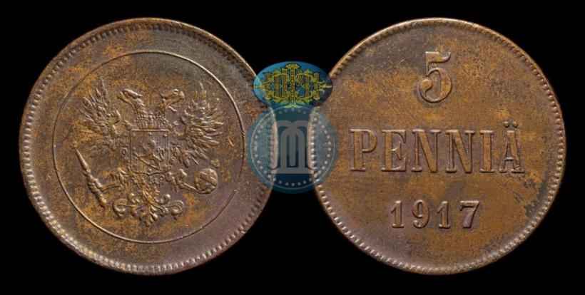 Фото 5 пенни 1917 года  