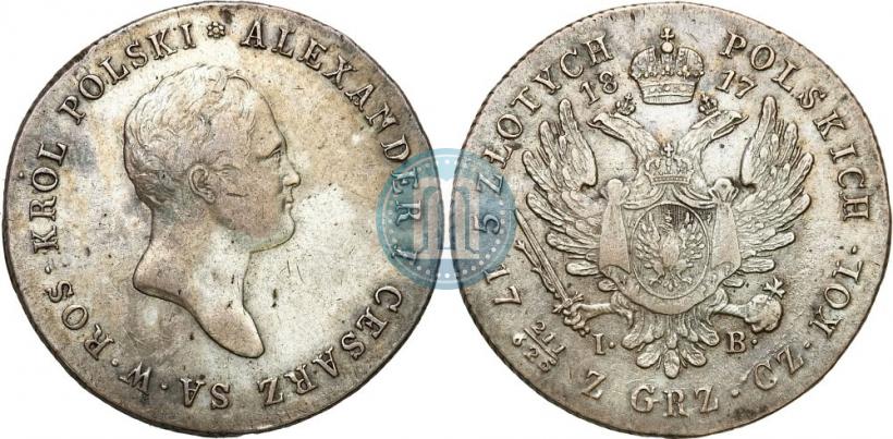 Picture 5 złotych 1817 year IB 