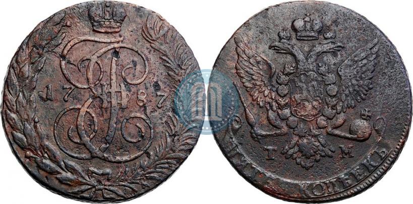 Фото 5 копеек 1787 года ТМ 