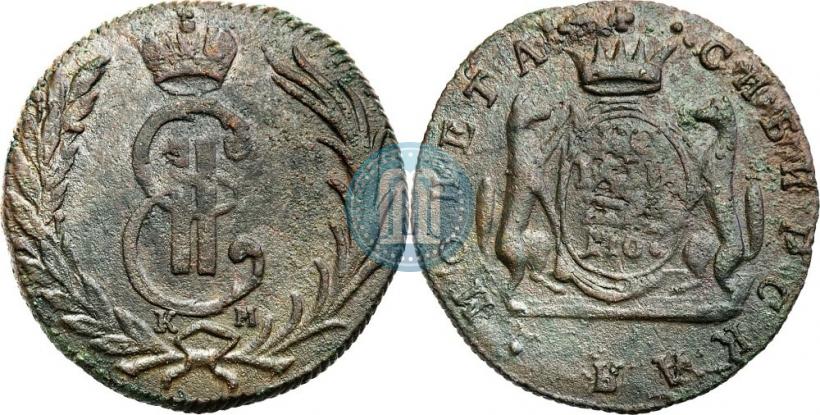 Фото 1 копейка 1767 года КМ 