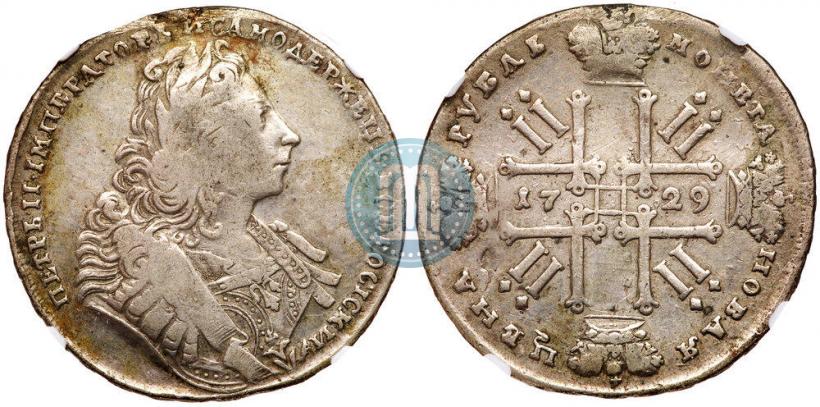 Фото 1 рубль 1729 года  "Тип 1729"
