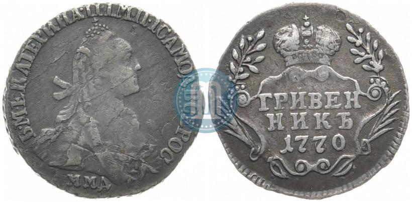 Picture Grivennik 1770 year ММД 
