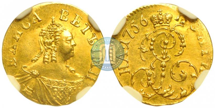 Фото Полтина 1756 года  