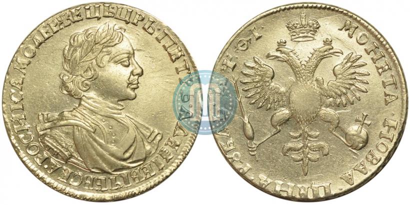 Picture 1 rouble 1719 year OK "Portrait in armour"
