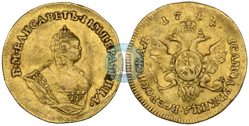 Picture 1 ducat 1744 year  