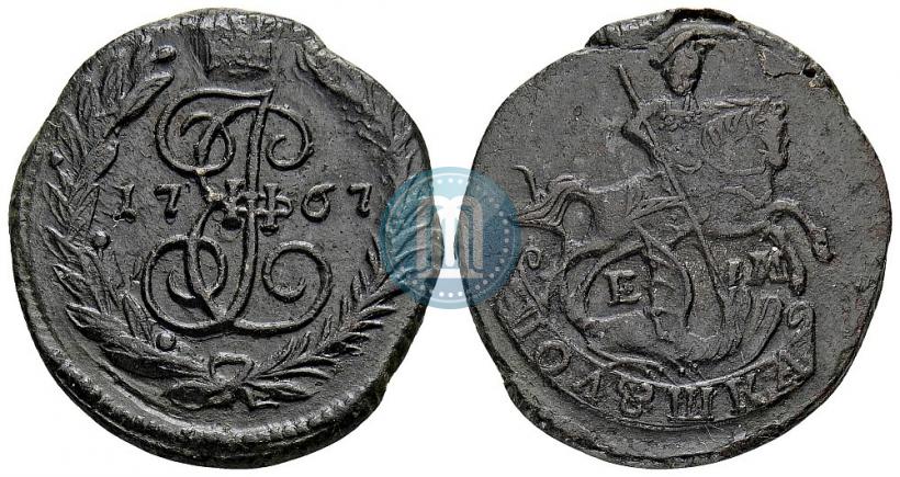 Фото Полушка 1767 года ЕМ 