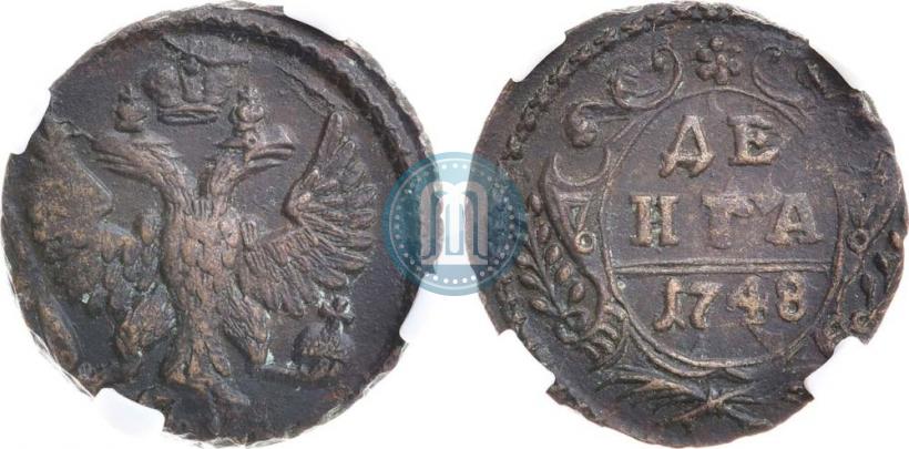 Фото Денга 1748 года  