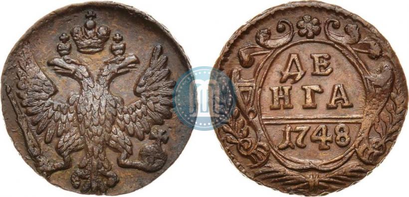 Фото Денга 1748 года  