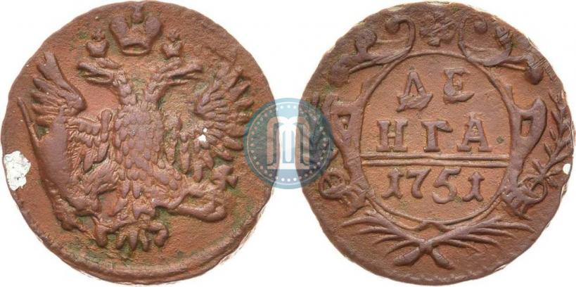 Фото Денга 1751 года  