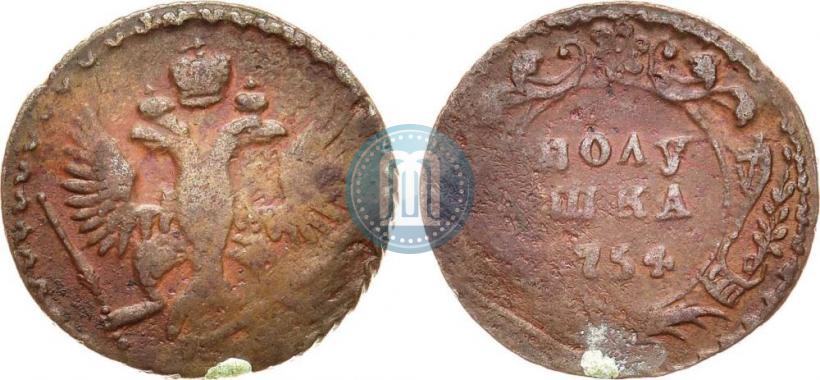 Фото Полушка 1754 года  
