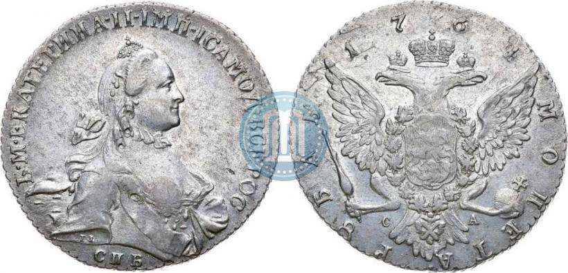 Picture 1 rouble 1764 year СПБ-СА 