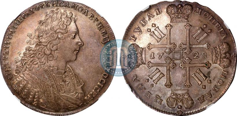 Фото 1 рубль 1728 года  "Тип 1728"