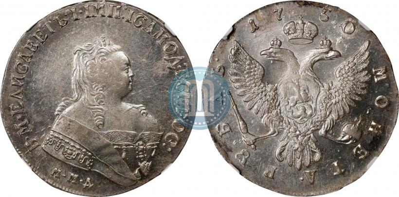 Picture 1 rouble 1750 year ММД 