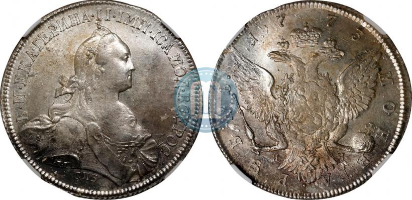 Picture 1 rouble 1773 year СПБ-ЯЧ-Т.I. 