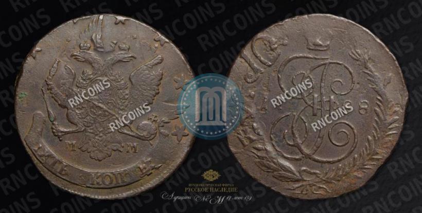 Picture 5 kopecks 1788 year ММ 