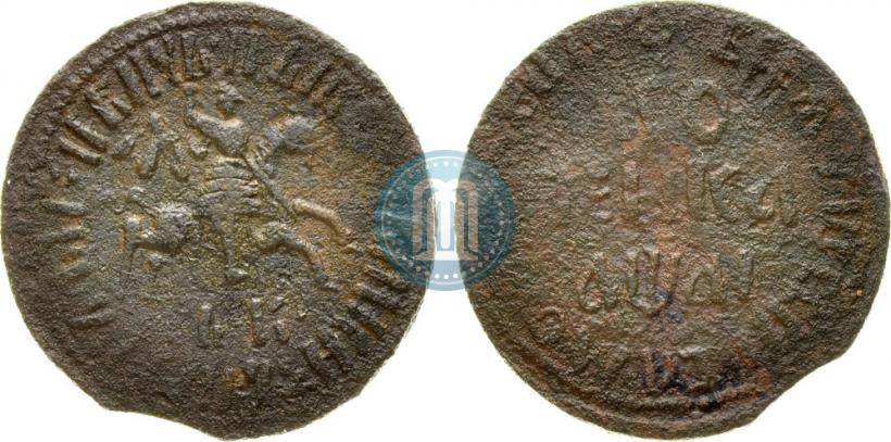 Picture 1 kopeck 1711 year БК 