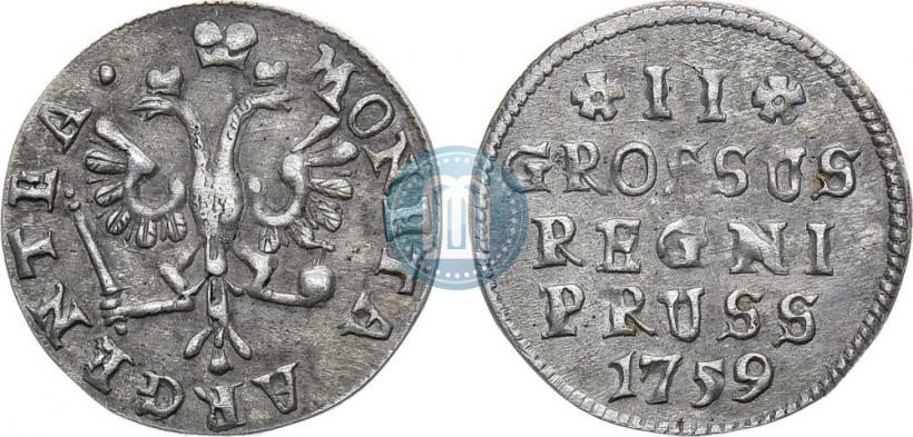 Picture 2 grosze 1759 year  