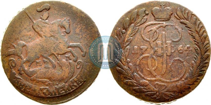 Фото 2 копейки 1764 года ММ 