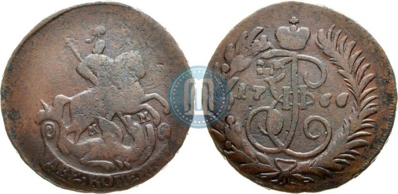 Picture 2 kopecks 1766 year ММ 