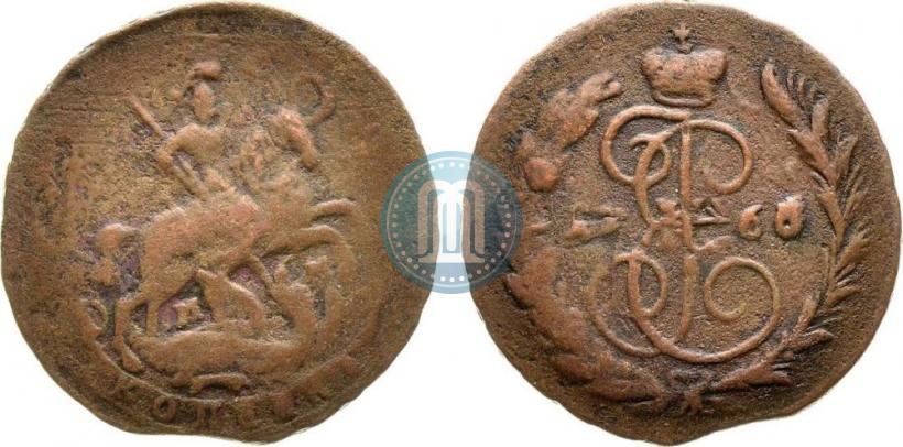 Picture 1 kopeck 1766 year ММ 
