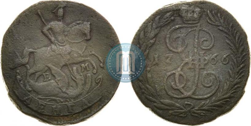 Фото Денга 1766 года ЕМ 