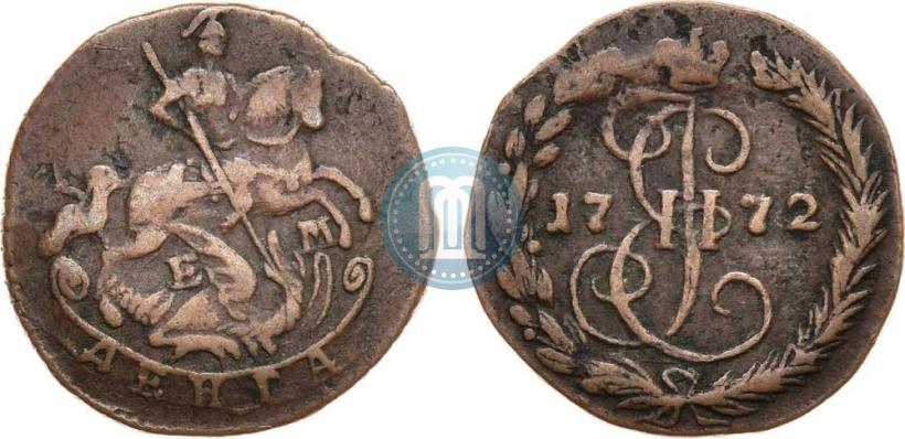 Фото Денга 1772 года ЕМ 