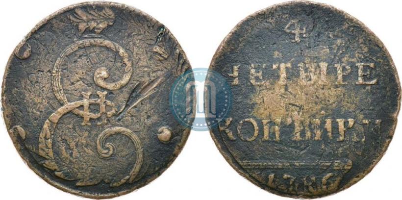 Фото 4 копейки 1796 года  