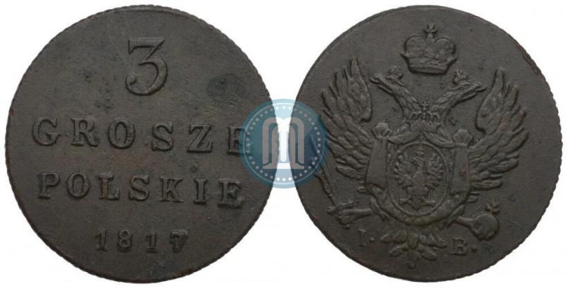Фото 3 гроша 1817 года IB 
