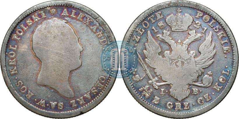 Picture 2 złote 1821 year IB 