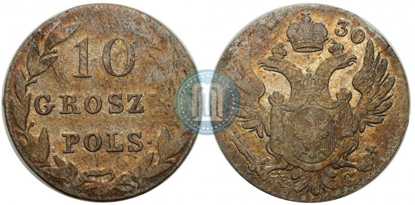 Фото 10 грошей 1830 года KG 