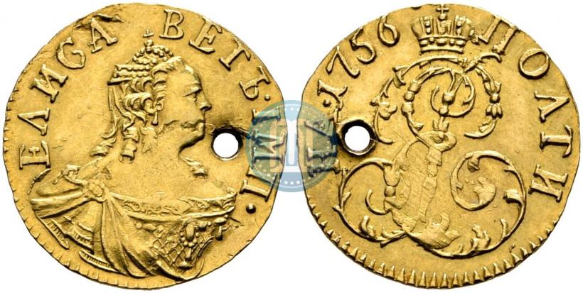 Фото Полтина 1756 года  