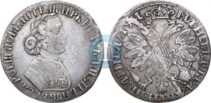 Фото Полтина 1704 года  "Портрет работы Ф. Алексеева"