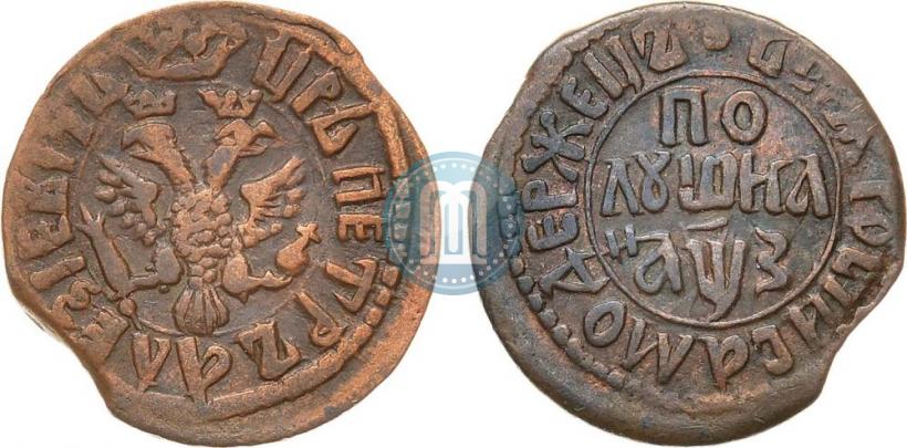 Фото Полушка 1707 года  