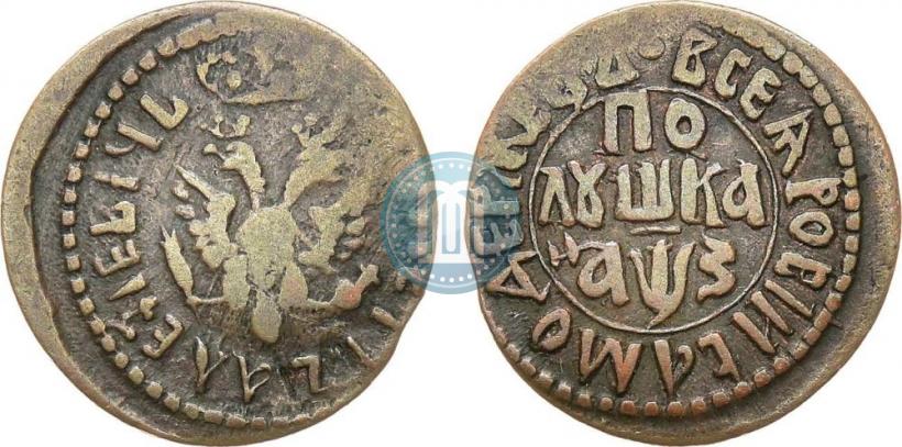 Фото Полушка 1707 года  
