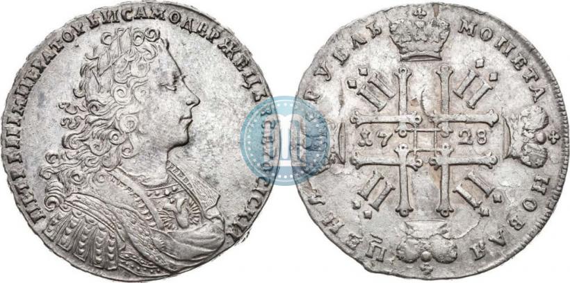 Picture 1 rouble 1728 year  "Type of 1728"